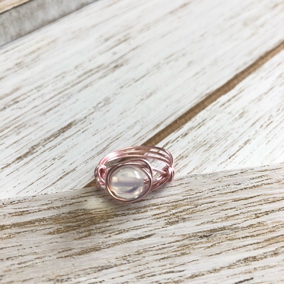 Handmade Opalite Ring Size 7.5 - Picture 2 of 4